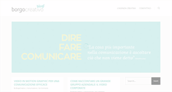 Desktop Screenshot of blog.borgocreativo.it