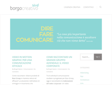 Tablet Screenshot of blog.borgocreativo.it